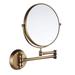 Bathroom Wall Mounted Magnifying Dual Side Adjustable Makeup Mirror - Antique