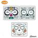 Spencer Day of The Dead Skull Face Stickers Waterproof Temporary Tattoos Face Art Beauty (Pack of 3)