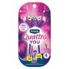 Schick Womens Quattro Razor Exotic Violet Blooms 4 Count 2 Pack