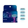 Schick Hydro Silk Moisture Razor Blade Refills 4 ct 5-Blade Mositurizing Razors for Women