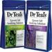 Dr. Teal s Epsom Salt Soaking Solution Bundle - 1 Relax & Relief Eucalyptus Spearmint 3lbs and 1 Sooth & Sleep Lavender 3lbs