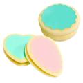 NUZYZ 3Pcs Heart Round Drop Shape Painless Hair Removal Depilation Sponge Pad Remover