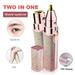 OUSITAI Eyebrow Trimmer for Women Electric Hair Remover 2 in 1 Rechargeable Trimming Epilator Kit Lady Razor Tool Painless Hair Groomer for Eyebrow Lips Facial Hair with LED Light
