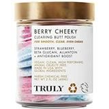 Truly Beauty Berry Cheeky Clearing Butt Polish Gentle Acne Body Wash - Bacne and Booty Scrub - Exfoliating Body Acne Scrub and Bum Acne Treatment - Butt Acne Clearing Treatment and Butt Scrub - 2 OZ