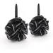 2 Pack Shower Puff Black Bath Sponge Shower Loofahs Pouf Ball Nature Bamboo Charcoal Mesh for Body Wash Bathroom Men Women Durable Body Scrubber Exfoliator Shower Essential Skin Care?Black