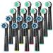 Replacement Brush Heads for Oral B Braun: 16 Pack Compatible with Oral B Cross Action/Precision Clean/7000/Pro 1000/9600/ 500/3000/8000 Electric Whitening Toothbrush Heads(Black)