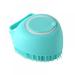 Summark Silicone Body Brush Shower Scrubber with Shower Gel Dispenser Function Soft Silicone Bath Massage Body Brush Shower Loofah Brush (Blue)