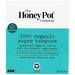 The Honey Pot 100% Organic Super Tampons Unscented Organic Cotton with bio-Plastic applicator 18 Ea