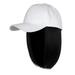 iOPQO Baseball Caps Baseball Cap With Hair Extensions Straight Short Bob Hairstyle Adjustable Removable Wig Hat For Woman Girl Ash Blonde Mix Blonde hat D