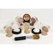 $40 SPECIAL (COCOA & EBONY) Mineral Makeup Kit Bare Face Brush Foundation Set