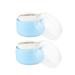 2 Set After-Bath Powder Puff Box Empty Body Powder Container with Bath Powder Puffs and Sifter for Home and Travel