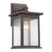 14 in. Lighting Tristan Transitional 1 Light Rubbed Bronze Outdoor Wall Sconce - Oil Rubbed Bronze