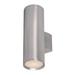 15.75 x 5 in. Lightray 2-Light Wall Sconce Brushed Aluminum