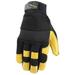 Wells Lamont Mens HydraHyde Leather Work Gloves X-Large (3 Pairs)