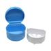 2 Pack Denture Bath Case Cup Box Holder Storage Soak Container with Strainer Basket for Travel Cleaning