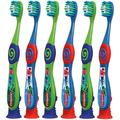 Colgate PJ Masks Toothbrush for Toddlers & Little Children with Suction Cup Kids 2-5 Years Old Extra Soft Pack of 6
