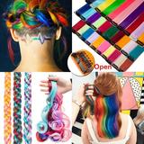 SEGO Party Highlights Clip in Colored Hair Extensions Colorful Hair Extensions Straight/Curly Synthetic Hairpieces