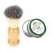 Dengmore Men s Shaving Soap Shaving Cream Mint Softening Beard Foam Shaving Brush Set