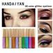 New Glitter Eyes Make Up Liner For Women Easy Wear Waterproof Pigmented Red White Gold Liquid Eyeliner Glitter Makeup