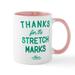 CafePress - Stretch Marks Mug - 11 oz Ceramic Mug - Novelty Coffee Tea Cup