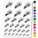 Crow Raven Bird Skull Water Resistant Temporary Tattoo Set Fake Body Art Collection - White