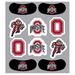 Ohio State University (OSU) Buckeyes â€“ Waterless Peel & Stick Temporary Tattoos â€“ 10-Piece Combo â€“ 6 Spirit Tattoos & 4 Eye Strips