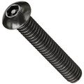 Socket Button Head Cap Screw with Center Pin 3/8-16 x 5/8 Alloy Steel Black Oxide Hex Socket + Center Pin (Quantity: 100)