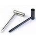 Metal Truss Rod Box Electric Guitar Wrench Truss Tool With Screwdriver(black+silver)(2pcs)