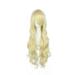 Unique Bargains Human Hair Wigs for Women Curly Wig with Wig Cap 31 Gold Tone Wig