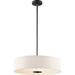 3 Light Inverted Pendant with Transitional Inspirations 5.5 inches Tall By 20 inches Wide-Black Finish Bailey Street Home 147-Bel-4187282