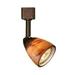 Cal Lighting - HT Series-Track Head-Brushed Steel Finish-Amber Spotted Glass
