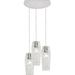 Afx Lighting Cndp05mbclrnd3 Candace 3 Light 18 Wide Multi Light Pendant - Nickel