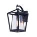 14 in. Artisan One-Light Outdoor Wall Sconce Black