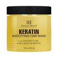 Botanic Hearth Keratin Hair Mask - Biotin Collagen & Coconut Oil - for Dry Damaged Color Treated Hair - Restore Repair Smoothing Conditioning & Strengthen All Hair Types - for Men & Women - 16 oz