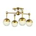 Hudson Valley Lighting 1223F Boca 4 Light 16 Wide Integrated Led Semi-Flush Ceiling