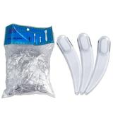 Pana Disposable Boomerang Cosmetic Spatulas - Clear