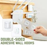 Hunpta Double-sided Adhesive Wall Hooks Storage Tools Wall Mounted Hooks For Kitchen