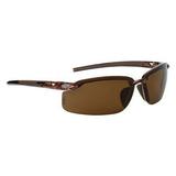 Crossfire ES5 HD Polarized Lens & Crystal Brown Frame Safety Glasses - (3 Pairs)