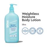 Bliss Cloud 9 Body Lotion Weightless Moisture Unscented 16oz