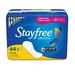 Stayfree Ultra Thin Regular Pads For Women Wingless Reliable Protection and Absorbency of Feminine Moisture Leaks and Periods 44 count - Pack of 4 Regular Wingless 44 Count (Pack of 4)