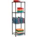 Nexel Black Epoxy 4 Tier Wire Shelving Starter Unit 60 W x 14 D x 86 H