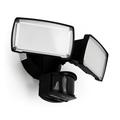 Lutec Outdoor Dual Head Home Security Floodlight Motion Sensor Light Black