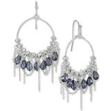 Style and Co Bead Stone and Chain Chandelier Earrings: Blue