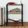 Honey-Can-Do 3-Tier Steel Adjustable Storage Shelves Black Holds up to 250 lb per Shelf