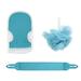 Exfoliating Back Scrubber Exfoliating Glove and Bath Sponge Set for Shower (3 Pieces) Body Scrubber for Men and Women Scrubber