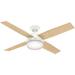 Hunter Fan Company 59217 Dempsey 52 Inch Modern Home Ceiling Fan w/ Light White