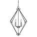 Forte Lighting - Eddy - 4 Light Foyer Pendant-27.25 Inches Tall and 20.5 Inches