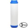 3-Pack Replacement for AMPAC USA APRO3 Granular Activated Carbon Filter - Universal 10-inch Cartridge for AMPAC USA REVERSE OSMOSIS - 3 STAGE - Denali Pure Brand