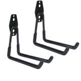 Spptty 2Pcs Garage Hooks Multipurpose Wall Mount Garage Storage Hanger with 2 Hooks Wall Storage Hooks Garage Storage Hanger