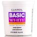 16 oz Clairol Professional Basic White Extra Strength Powder Lightener Hair - Pack of 1 w/ Sleek Teasing Comb